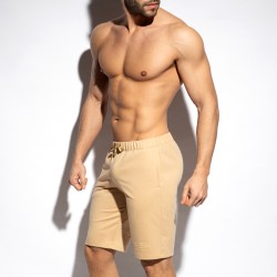 Corto de la marca ES COLLECTION - Pantalones cortos deportivos Relief - beige - Ref : SP293 C28