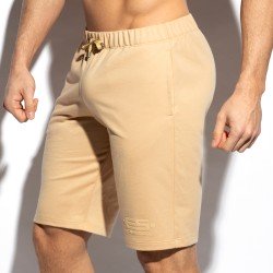 Corto de la marca ES COLLECTION - Pantalones cortos deportivos Relief - beige - Ref : SP293 C28