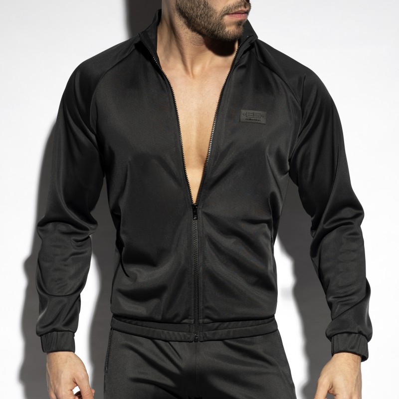 Jacket of the brand ES COLLECTION - Jacket Zip pockets - black - Ref : SP316 C10