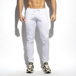 Pantalon de la marque ES COLLECTION - Pantalon Zip Pockets - blanc - Ref : SP317 C01