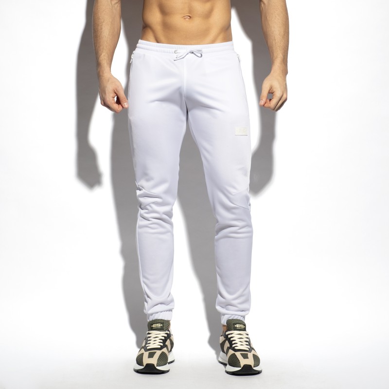 Pantaloni del marchio ES COLLECTION - Pantaloni Tasche con Zip - bianco - Ref : SP317 C01