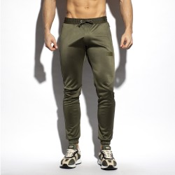 Pantalones de la marca ES COLLECTION - Bolsillos con cremallera - pantalones caqui - Ref : SP317 C12