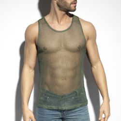 Tank top der Marke ES COLLECTION - Tanktop Malediven - khaki - Ref : TS327 C12