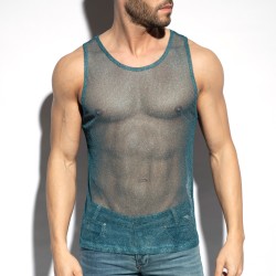 Tank top der Marke ES COLLECTION - Tanktop Malediven - kobalt - Ref : TS327 C26