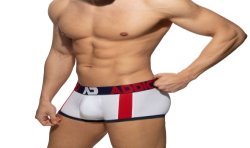 Boxer, shorty de la marque ADDICTED - Trunk Sports Padded - blanc - Ref : AD1245 C01