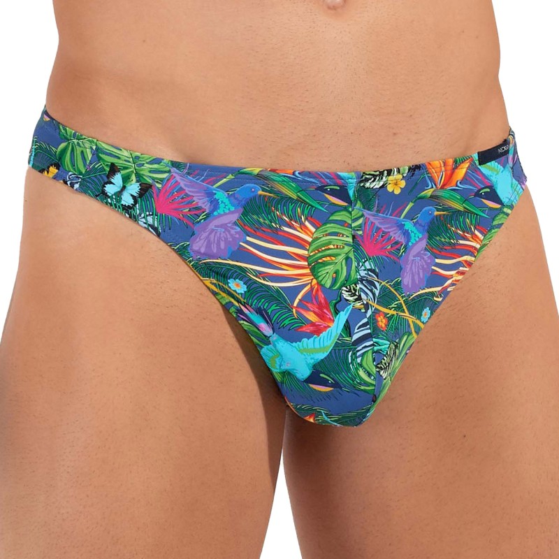 String de la marque HOM - G-String HOM Funky Styles - bleu - Ref : 402815 I0RA