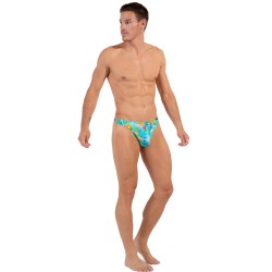 Thong of the brand HOM - G-String HOM Funky Styles - turquoise - Ref : 402815 P0PF
