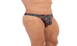 Thong of the brand HOM - G-String HOM Funky Styles - grey - Ref : 402815 P284