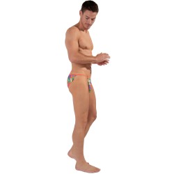 Slip de la marca HOM - Tanga HOM Funky Styles - naranja - Ref : 402816 P0JX