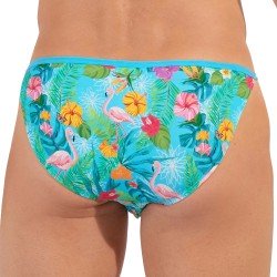 Brief of the brand HOM - Tanga HOM Funky Styles - turquoise - Ref : 402816 P0PF
