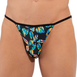 Slip de la marca HOM - Tanga HOM Funky Styles - negro - Ref : 402816 0004