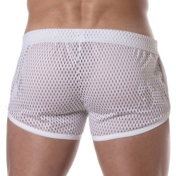 Short de la marque TOF PARIS - Mini Short Tof Paris See Through - blanc - Ref : TOF394B