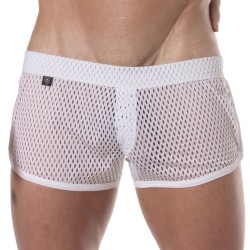 Kurze der Marke TOF PARIS - Tof Paris See Through Mini-Shorts - weiß - Ref : TOF394B