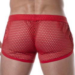 Corto de la marca TOF PARIS - Mini Short Tof Paris See Through - rojo - Ref : TOF394R