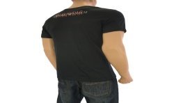 Manches courtes de la marque EMPORIO ARMANI - T-Shirt Logo noir - Ref : 211319 0S454 00020