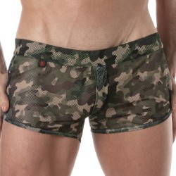 Breve del marchio TOF PARIS - Mini Pantaloncini Tof Paris See Through - camo - Ref : TOF395CK