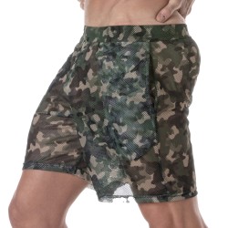 Short of the brand TOF PARIS - Tof Paris See Through Long Shorts - camo - Ref : TOF391CK