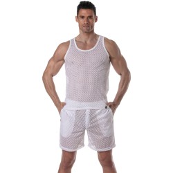 Tank top of the brand TOF PARIS - Tof Paris See Through Tank Top - white - Ref : TOF392B