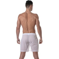 Corto de la marca TOF PARIS - Pantalones cortos largos Tof Paris See Through - blanco - Ref : TOF390B