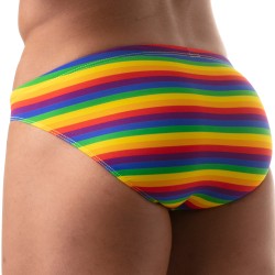 Badeschein der Marke TOF PARIS - Mini-Badehose Tof Paris Rainbow - Ref : TOF388RW