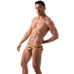 Badeschein der Marke TOF PARIS - Mini-Badehose Tof Paris Rainbow - Ref : TOF388RW