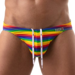 Slip de bain de la marque TOF PARIS - Mini Slip de bain Tof Paris Rainbow - Ref : TOF388RW