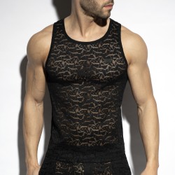 Tank top of the brand ES COLLECTION - copy of Débardeur Spider - ivoire - Ref : TS329 C10