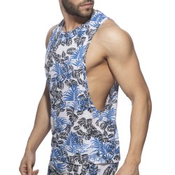 Tank top of the brand ADDICTED - Tropicana low rider - blue - Ref : AD1261 C16