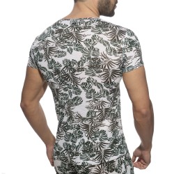 Manches courtes de la marque ADDICTED - T-shirt Tropicana - kaki - Ref : AD1262 C12