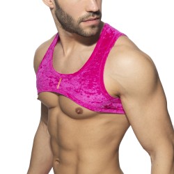 Accessoires de la marque ADDICTED - Harnais Shady Velvet - fushia - Ref : AD1236 C24