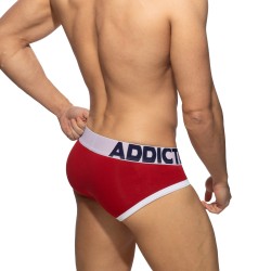 Slip de la marca ADDICTED - Calzoncillos deportivos acolchados - rojos - Ref : AD1244 C06