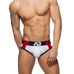 Slip, Tanga de la marque ADDICTED - Slip Sports Padded - blanc - Ref : AD1244 C01