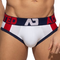 Slip der Marke ADDICTED - Sport Gepolsterter - weißer Slip - Ref : AD1244 C01