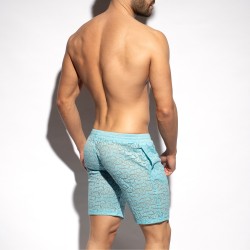 Loungewear de la marque ES COLLECTION - Bermuda Spider - bleu ciel - Ref : SP311 C23