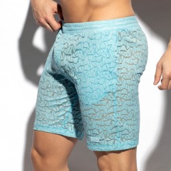 Loungewear of the brand ES COLLECTION - Spider - Sky Blue Bermuda Shorts - Ref : SP311 C23