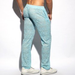 Pantalon de la marque ES COLLECTION - Pantalon Spider - bleu ciel - Ref : SP310 C23