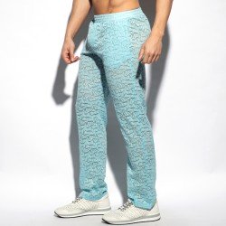 Pantalones de la marca ES COLLECTION - Spider - Pantalones Azul Cielo - Ref : SP310 C23
