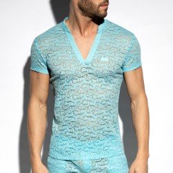T-shirt manches courtes Spider - bleu ciel - ES collection : vente ...