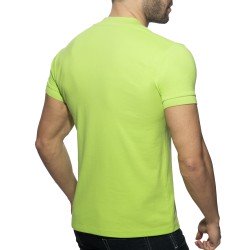 Polo Shirt AD V-neck - green - ADDICTED : sale of Polo for men ADDI...