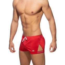 Short de la marque ADDICTED - Short Stripe Side - rouge - Ref : AD680 C06