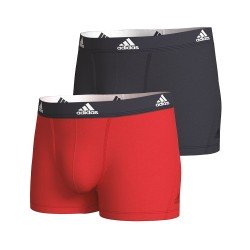 Lots de la marque ADIDAS - Lot de 2 boxers Active Flex Cotton Adidas Sport - noir et rouge - Ref : IB01 0928