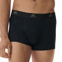 Packs der Marke ADIDAS - Adidas Sport - Active Flex Boxershorts aus Baumwolle 3er-Pack Schwarz, Khaki und Khaki Camo - Ref : IB0