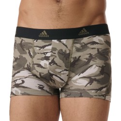 Packs der Marke ADIDAS - Adidas Sport - Active Flex Boxershorts aus Baumwolle 3er-Pack Schwarz, Khaki und Khaki Camo - Ref : IB0