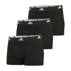Packs of the brand ADIDAS - Set of 3 Active Flex Boxer Briefs Cotton Adidas - black - Ref : IL01 9000