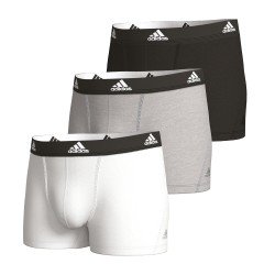 Set of 3 Active Flex Boxer Briefs Cotton Adidas - black, grey and w...