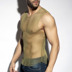 Tank top of the brand ES COLLECTION - copy of Débardeur Beachy net - blanc - Ref : TS334 C12