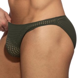 Slip del marchio AD FÉTISH - Bikini Excite mesh - kaki - Ref : ADF202 C12