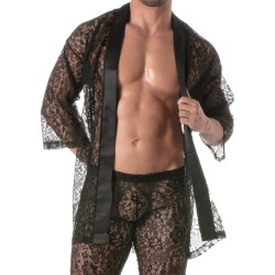 Tof Paris Lace Kimono Jacket - TOF Paris : sale of Jacket for men T...