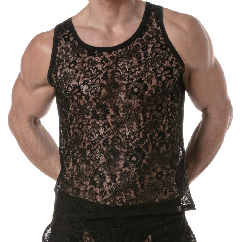 Tank top of the brand TOF PARIS - Tof Paris lace tank top - Ref : TOF419N