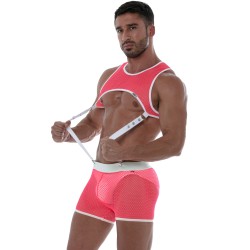 Short de la marque TOF PARIS - Short En Résille Néon rose Tof Paris - Ref : TOF245PF